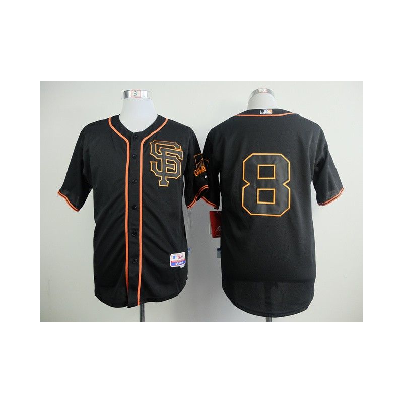 Cheap Hunter Pence Giants Black SF Jersey From China #8 In Men Women Youth Size