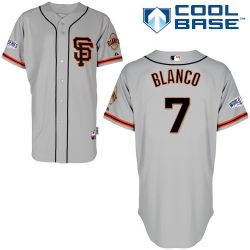 Cheap Gregor Blanco Giants Grey SF Jersey From China #7 In Men Women Youth Size