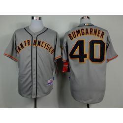 Cheap Madison Bumgarner Giants Grey Jersey From China #40 In Men Women Youth Size