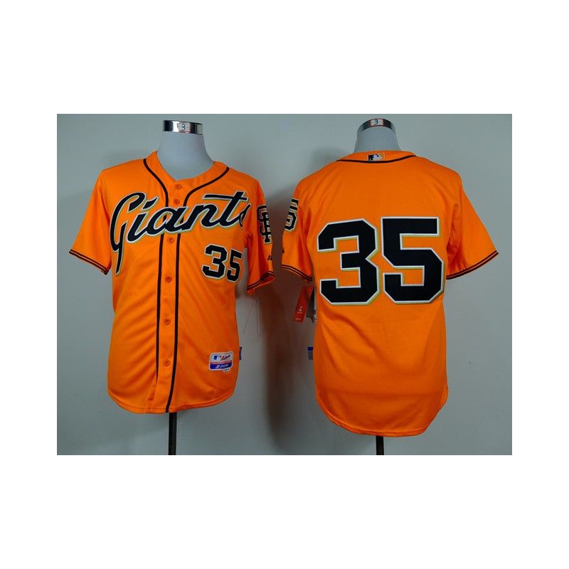 Cheap Brandon Crawford Giants Orange Jersey From China #35 In Men Women Youth Size