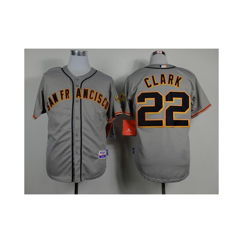 Cheap Will Clark Giants Grey Jersey From China #22 In Men Women Youth Size