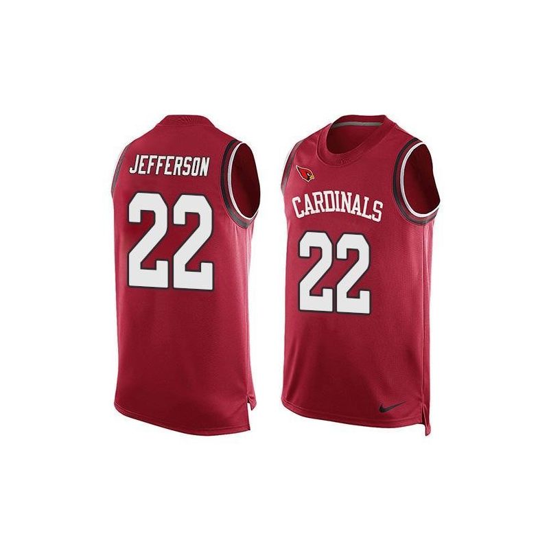 Cheap Tony Jefferson Cardinals Tank Top From China Red #22
