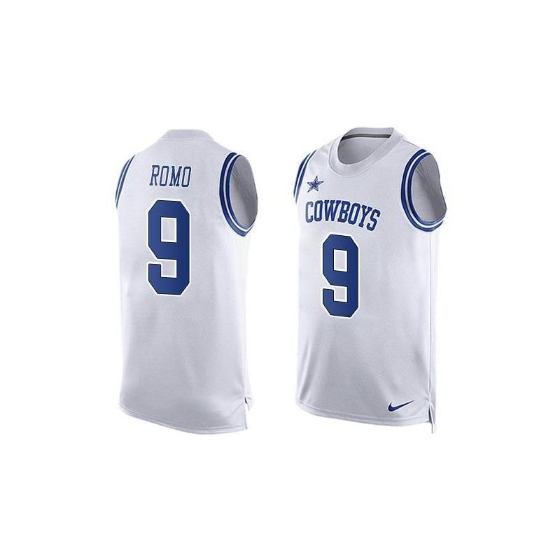 Cheap Tony Romo Cowboys Tank Top From China White #9