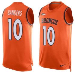 Cheap Emmanuel Sanders Broncos Tank Top From China Orange #10