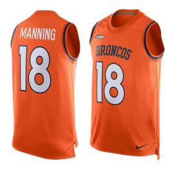 Cheap Peyton Manning Broncos Tank Top From China Orange #18