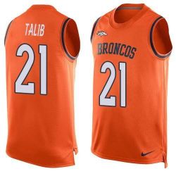 Cheap Aqib Talib Broncos Tank Top From China Orange #21