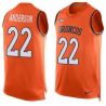 Cheap CJ Anderson Broncos Tank Top From China Orange #22