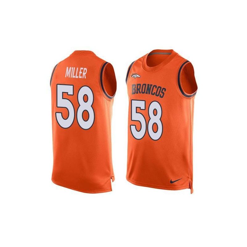 Cheap Von Miller Broncos Tank Top From China Orange #58