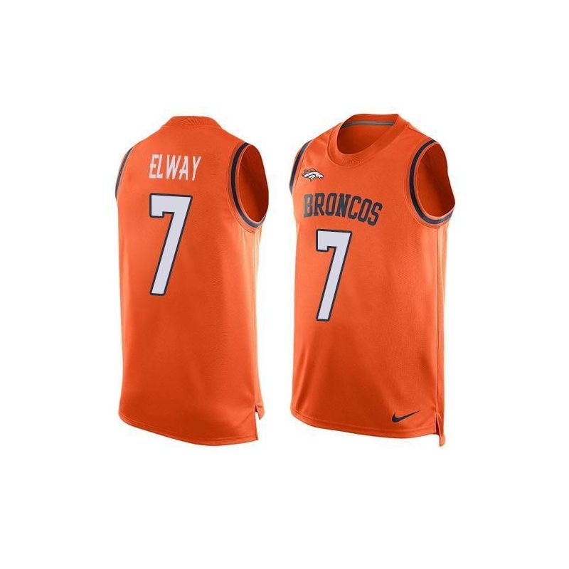 Cheap John Elway Broncos Tank Top From China Orange #7