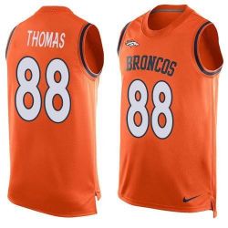 Cheap Demaryius Thomas Broncos Tank Top From China Orange #88