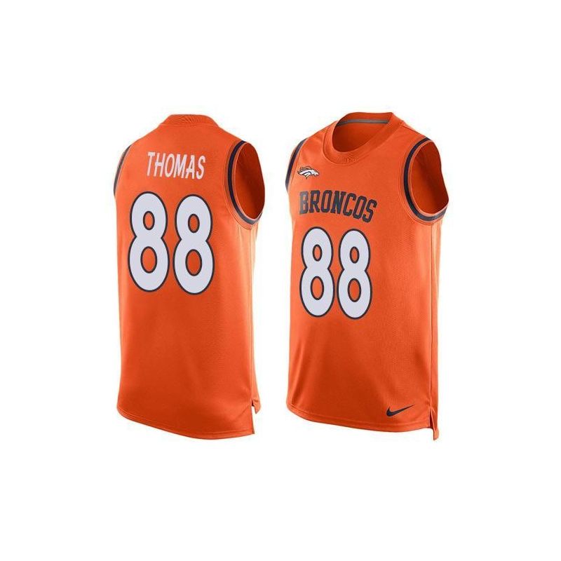 Cheap Demaryius Thomas Broncos Tank Top From China Orange #88