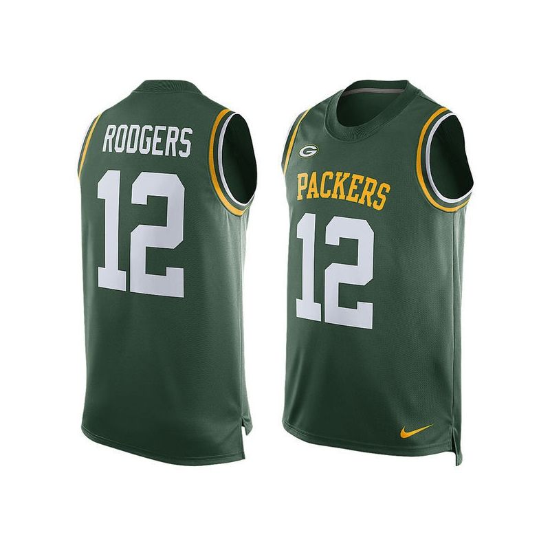 Cheap Aaron Rodgers Packers Tank Top From China Green #12