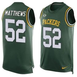 Cheap Clay Matthews Packers Tank Top From China Green #52