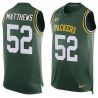 Cheap Clay Matthews Packers Tank Top From China Green #52