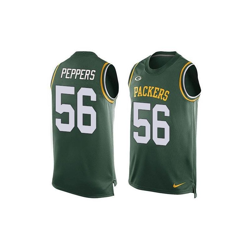 Cheap Julius Peppers Packers Tank Top From China Green #56