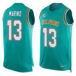 Cheap Dan Marino Dolphins Tank Top From China Green #13