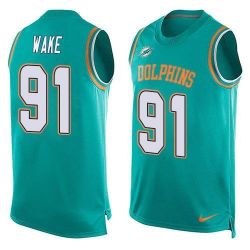 Cheap Cameron Wake Dolphins Tank Top From China Green #91