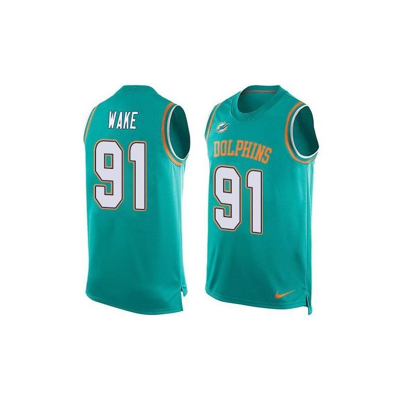 Cheap Cameron Wake Dolphins Tank Top From China Green #91