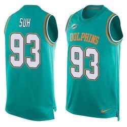 Cheap Ndamukong Suh Dolphins Tank Top From China Green #93