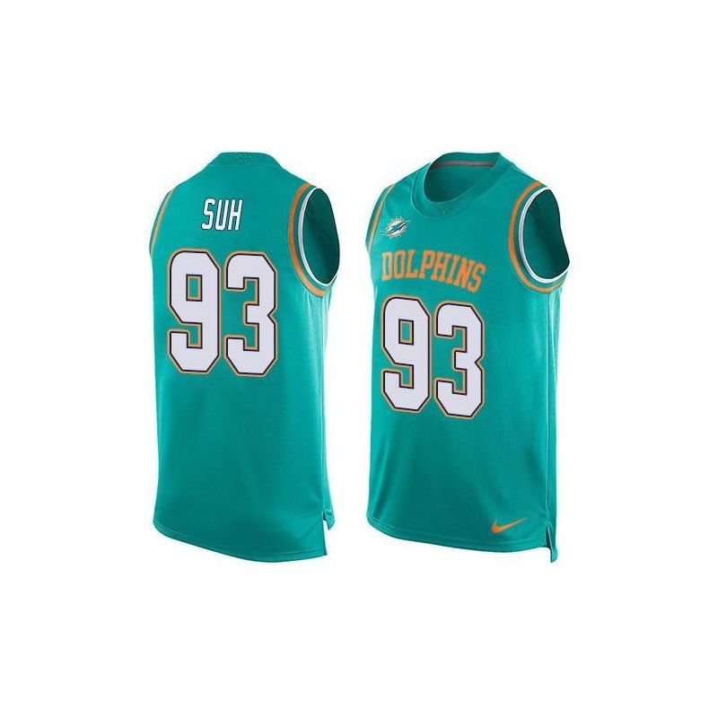 Cheap Ndamukong Suh Dolphins Tank Top From China Green #93
