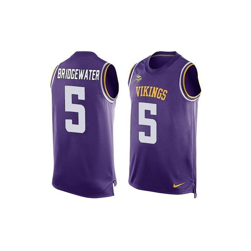 Cheap Teddy Bridgewater Vikings Tank Top From China Purple #5