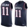 Cheap Julian Edelman Patriots Tank Top From China Blue #11