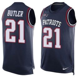Cheap Malcolm Butler Patriots Tank Top From China Blue #21
