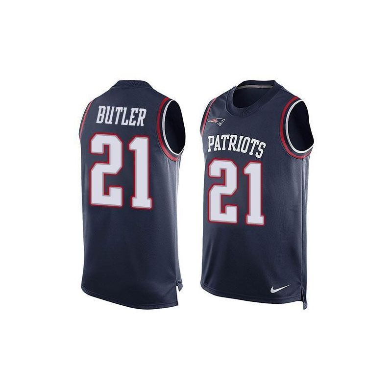 Cheap Malcolm Butler Patriots Tank Top From China Blue #21
