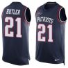 Cheap Malcolm Butler Patriots Tank Top From China Blue #21
