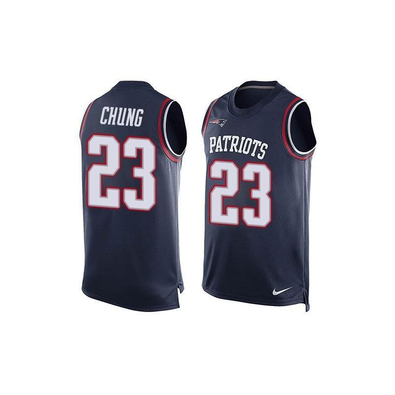 Cheap Patrick Chung Patriots Tank Top From China Blue #23