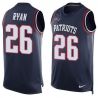 Cheap Logan Ryan Patriots Tank Top From China Blue #26