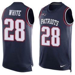 Cheap James White Patriots Tank Top From China Blue #28