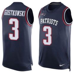Cheap Stephen Gostkowski Patriots Tank Top From China Blue #3