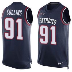 Cheap Jamie Collins Patriots Tank Top From China Blue #91