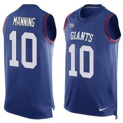 Cheap Eli Manning Giants Tank Top From China Blue #10