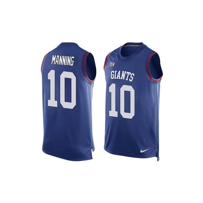 Cheap Eli Manning Giants Tank Top From China Blue #10