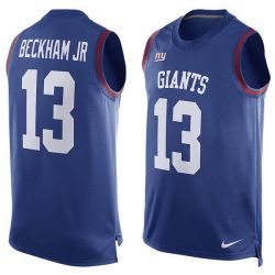 Cheap Odell Beckham JR Giants Tank Top From China Blue #13