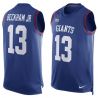 Cheap Odell Beckham JR Giants Tank Top From China Blue #13