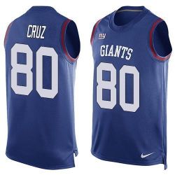 Cheap Victor Cruz Giants Tank Top From China Blue #80