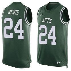 Cheap Darrelle Revis Jets Tank Top From China Green #24