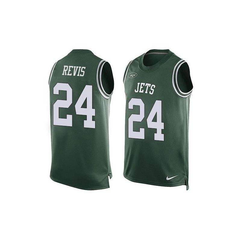 Cheap Darrelle Revis Jets Tank Top From China Green #24