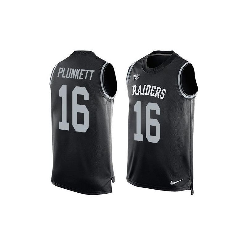 Cheap Jim Plunkett Raiders Tank Top From China Black #16