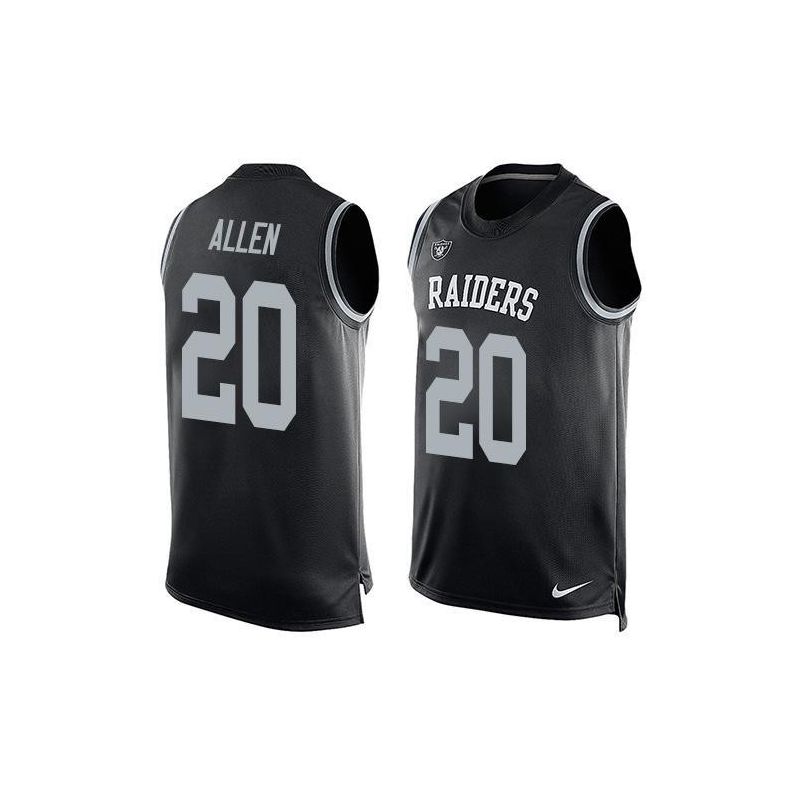 Cheap Nate Allen Raiders Tank Top From China Black #20