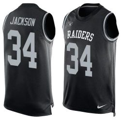 Cheap Bo Jackson Raiders Tank Top From China Black #34
