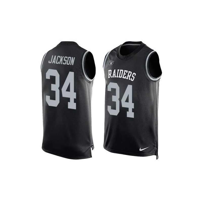 Cheap Bo Jackson Raiders Tank Top From China Black #34