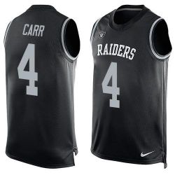 Cheap Derek Carr Raiders Tank Top From China Black #4