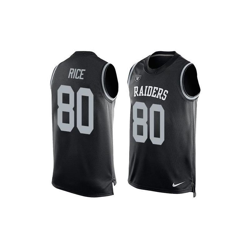 Cheap Jerry Rice Raiders Tank Top From China Black #80