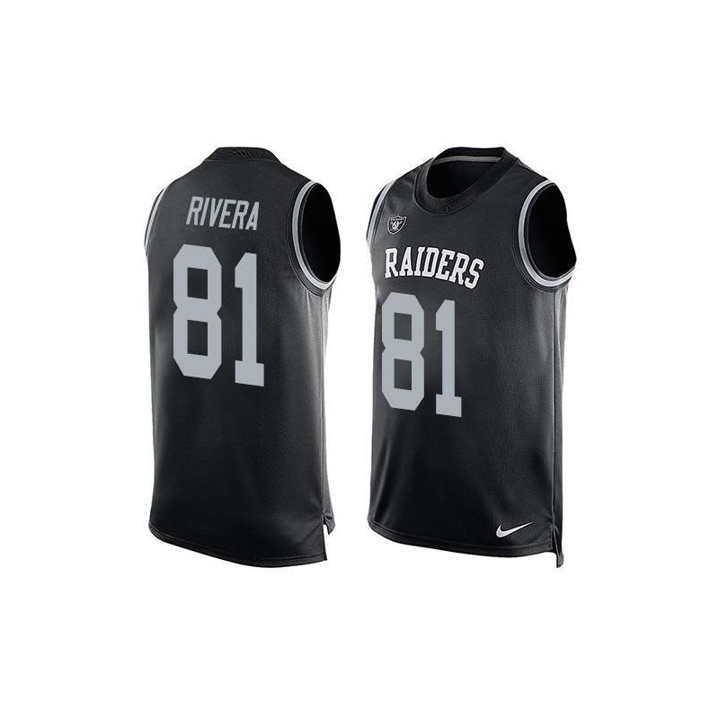 Cheap Mychal Rivera Raiders Tank Top From China Black #81