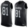Cheap Mychal Rivera Raiders Tank Top From China Black #81