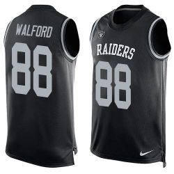 Cheap Clive Walford Raiders Tank Top From China Black #88